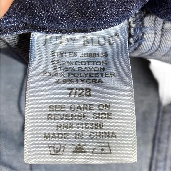 Judy Blue High Rise Pull On Super Flare Bellbottom Jeans Women’s Size 7 (28) - Picture 6 of 14